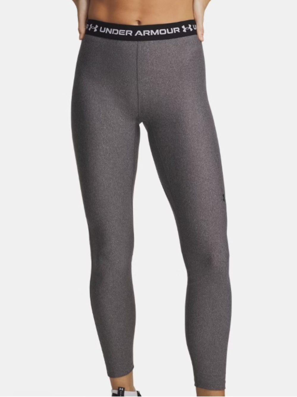 Under Armour Mid Rise Compression Leggings (Heather Gray)